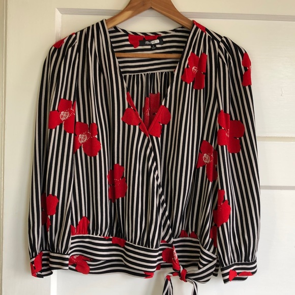 Madewell Tops - Madewell wrap top in candied orchids